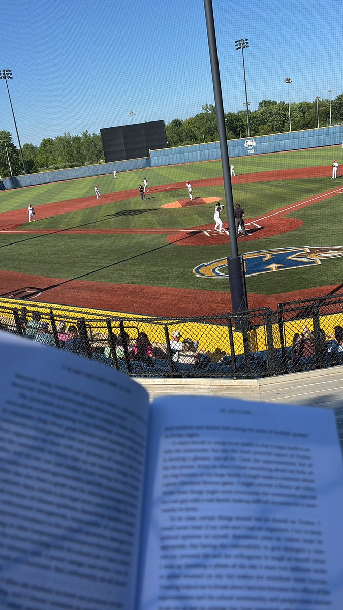 FloqBand's tweet photo. Kicking off summer break sitting at the beautiful Schoonover Field at @KentStBaseball watching @Mashbaseballs the 14u Hatchett game while learning a ton from @DrJoeClark by reading, “If the Dance Floor is Empty, Change the Song.”  It’s a perfect night! https://t.co/ScR7VseVnT
