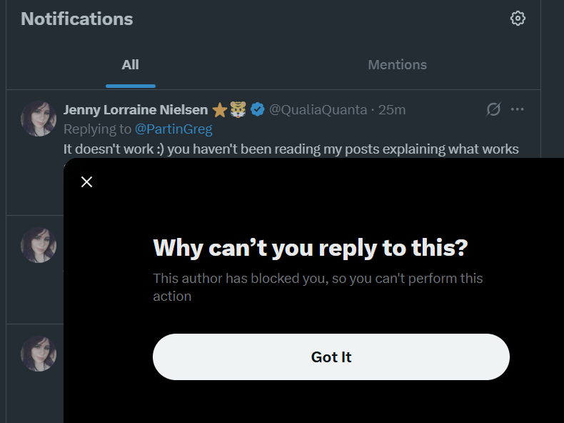 PartinGreg's tweet photo. You can always tell the real crackpots, they block their dissenters. https://t.co/wQeGvwRQmf