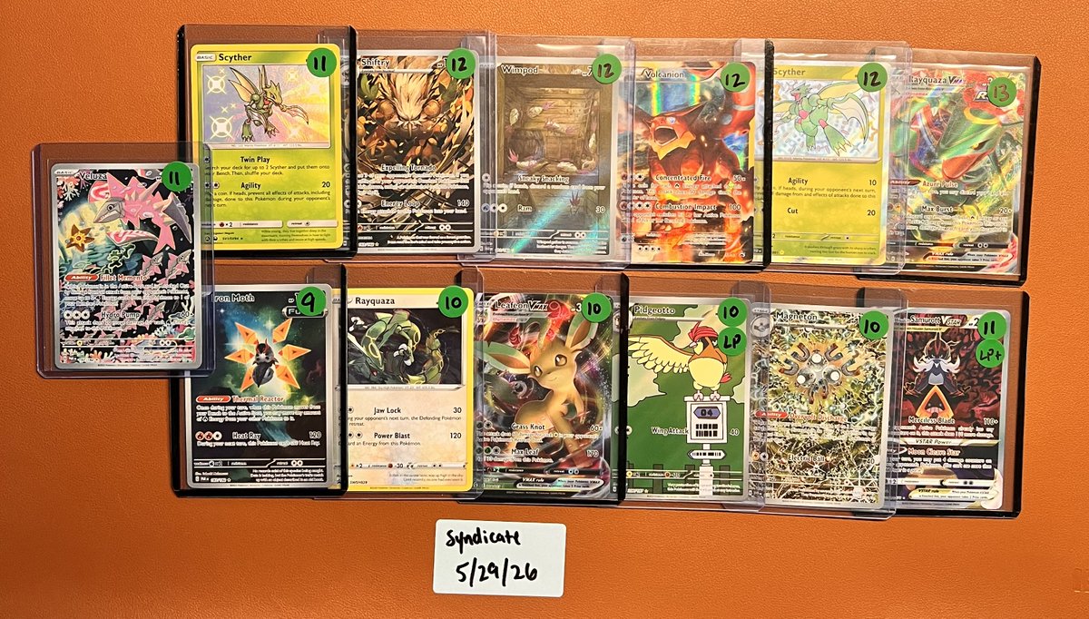 TheSyndicateTCG's tweet photo. Slabs &amp; Singles Sale!
All singles are NM unless labelled otherwise.

PayPal F&amp;F or +3% for G&amp;S

Free PWE shipping or +$6 for BMWT
Orders over $100 get free BMWT

@CardboardBanger @BUYSELLTRADETCG @PokemonBST @TattooedBST https://t.co/XiNLq56h1m