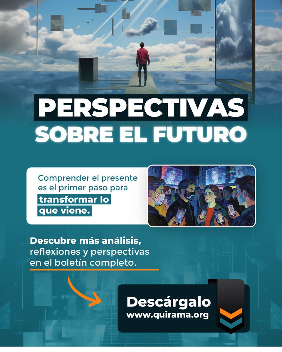 Colquirama's tweet photo. La democracia enfrenta nuevas tensiones, la salud mental se convierte en un desafío global y crisis como la escasez de agua, la desigualdad y la incertidumbre social nos invitan a repensar nuestro papel en el futuro.

📥 Descarga el boletín completo en:
https://t.co/fQGXTCdy9U https://t.co/1FBPHuPXVJ