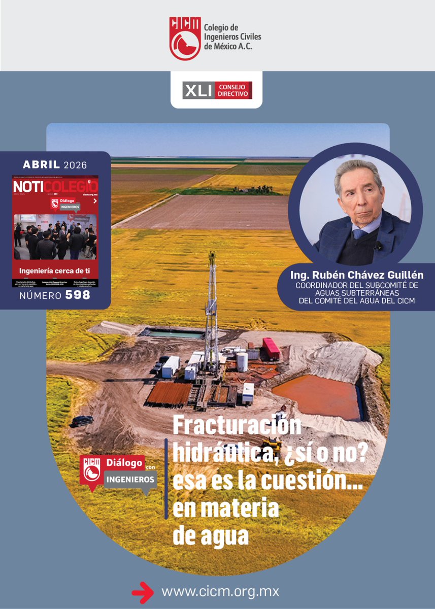 CICMoficial's tweet photo. 📘 ¡Tenemos nueva edición de Noticolegio!
Consulta el número 598, donde encontrarás los eventos y acciones más relevantes del CICM.
✅ FRACTURACIÓN HIDRÁULICA, ¿SÍ O NO? ESA ES LA CUESTIÓN...EN MATERIA DE AGUA
Revísala aquí: https://t.co/6A8Olic34M https://t.co/00FyyOHOUj