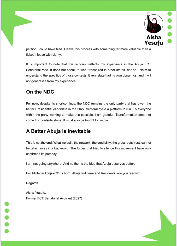 Aisha Yesufu tweet media