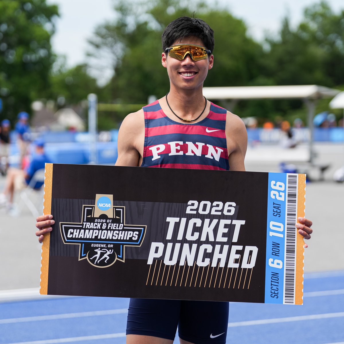 PennTrack's tweet photo. Flying Back to Eugene✈️

Kampton Kam is headed back to the NCAA Outdoor Championships clearing 2.16m at the East Prelims.

#FightOnPenn https://t.co/gAb3u77suG