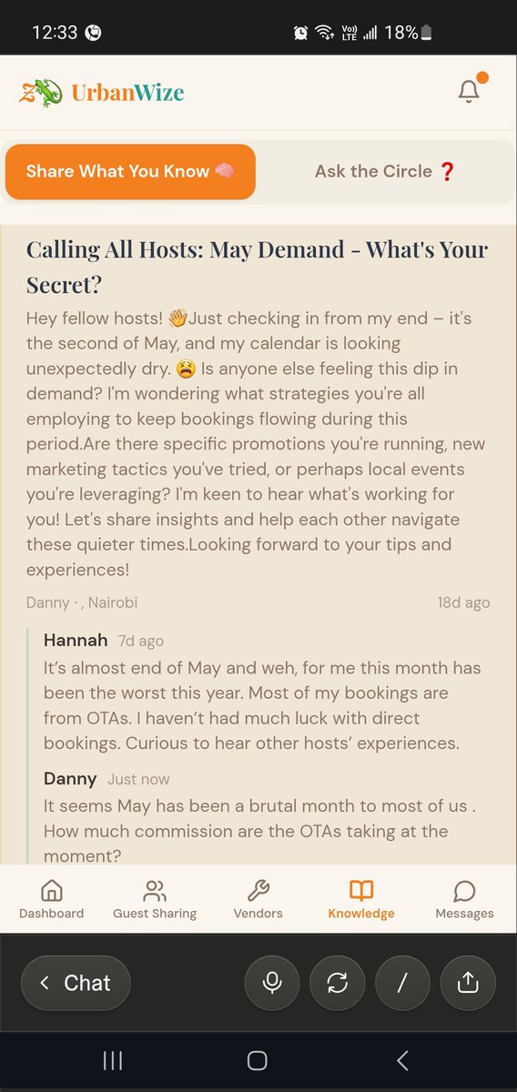 urbanwize's tweet photo. The Knowledge Hub wasn't built to be a "feature."

It was built to be a campfire. 🔥

And this week, someone sat down and started talking.

#UrbanWize #KenyaHosts #Community #BuildingInPublic https://t.co/5d8NUsrqaU