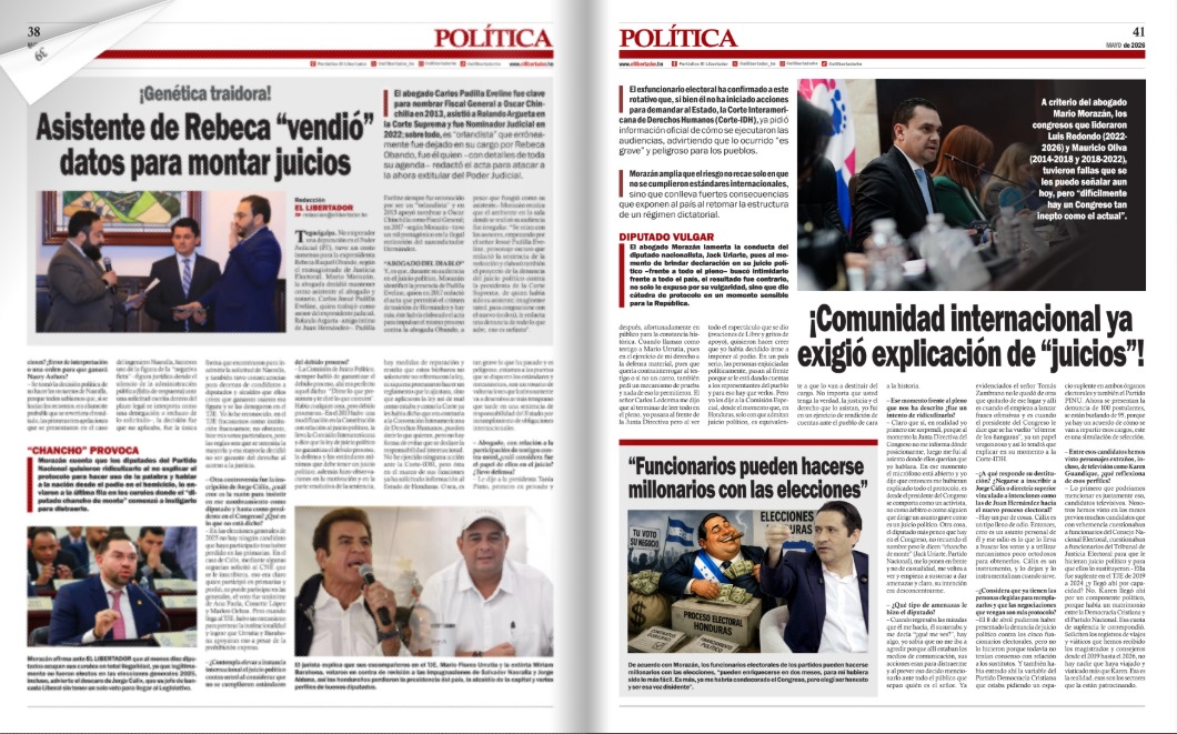 mariomorazan's tweet photo. Les recomiendo la edición de mayo 2026 de @ellibertador_hn https://t.co/i5l9iji4ew y https://t.co/DsoqSIB79w, la cual incluye está entrevista que me realizaron https://t.co/rq905UGtXZ