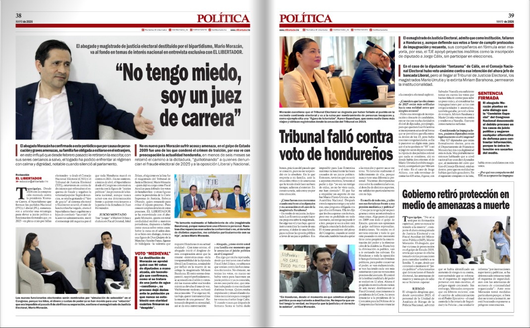 mariomorazan's tweet photo. Les recomiendo la edición de mayo 2026 de @ellibertador_hn https://t.co/i5l9iji4ew y https://t.co/DsoqSIB79w, la cual incluye está entrevista que me realizaron https://t.co/rq905UGtXZ