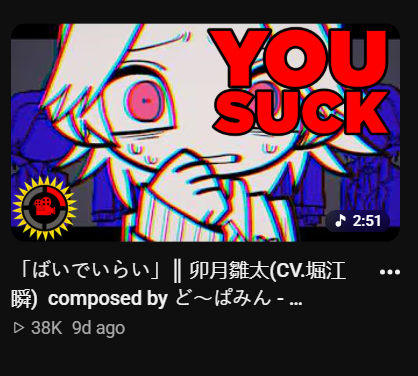 asb3st0s_'s tweet photo. I have a chrome extension that gives every YouTube thumbnail a Game Theory caption https://t.co/F9Pr3HsiPX