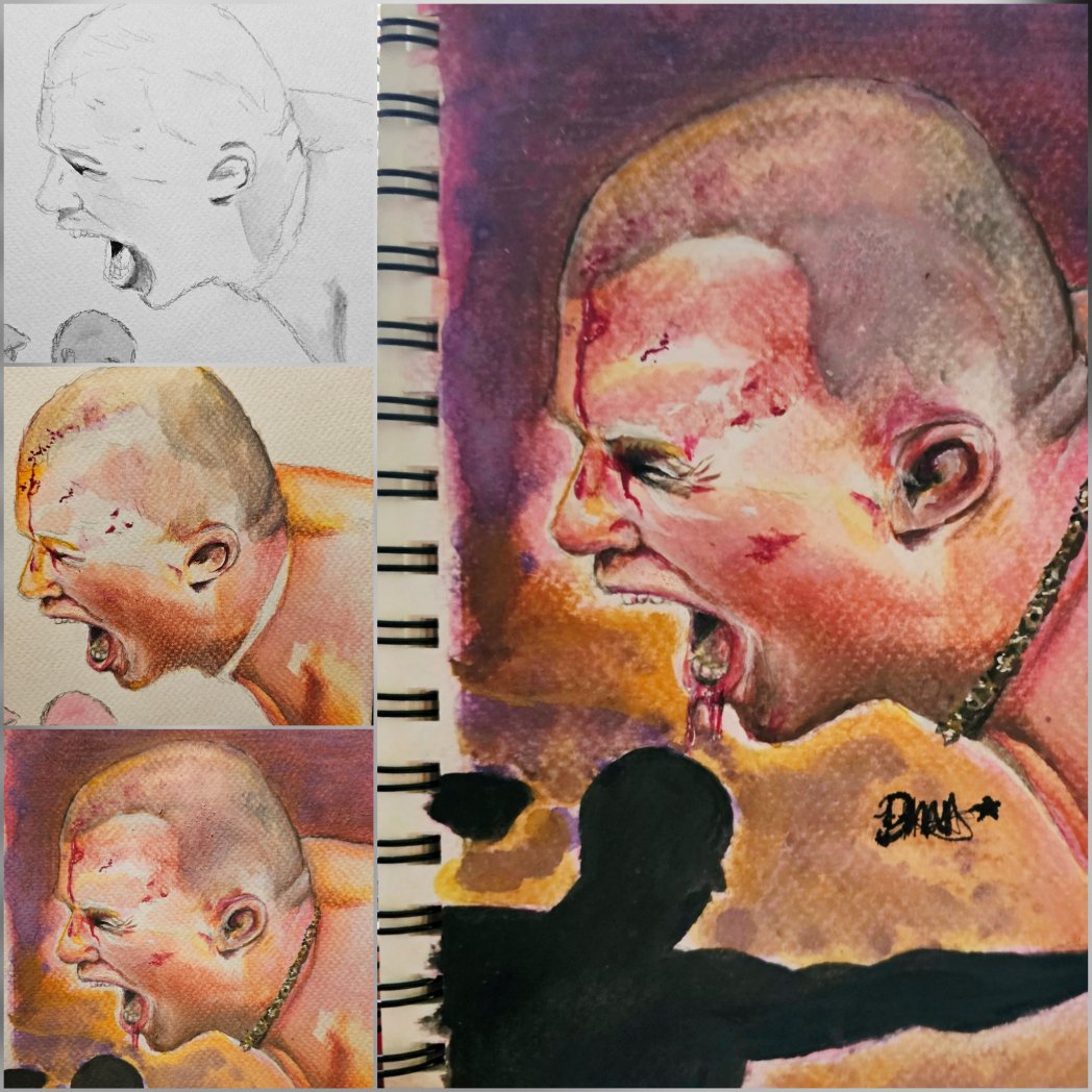 fudjins's tweet photo. Never touched watercolor til I started these.

Learned a lot in a short timeframe- might be my favorite medium. Wish I'd tried it sooner. https://t.co/N7NHg8EQjj