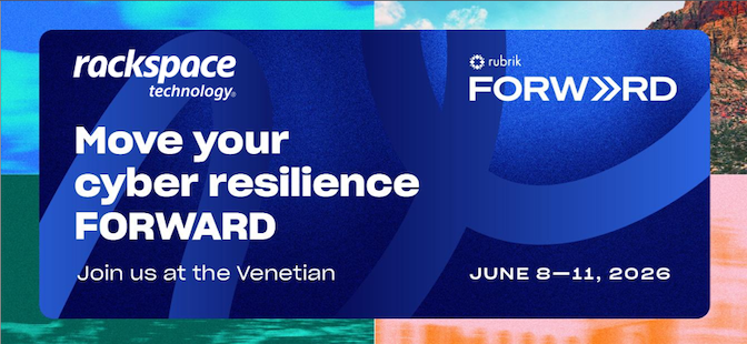 fred_rack's tweet photo. Cyber resilience is a growing priority in the AI era.

Rackspace Technology will be attending Rubrik Forward June 8-11, talking recovery, security and operational resilience at booth S5. Hope to see you there! https://t.co/BjernsuscY