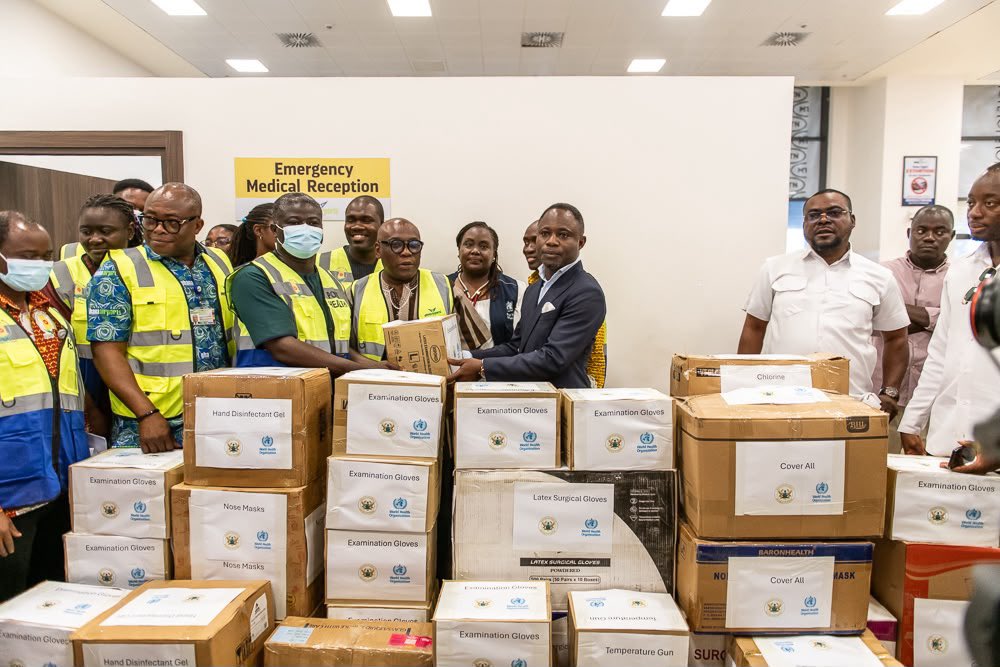 KMAkandoh's tweet photo. As part of Government’s efforts to strengthen preparedness against #Ebola, I toured the Accra International Airport, Noguchi Memorial Institute for Medical Research, and Ga East Municipal Hospital to assess detection, testing and treatment centre readiness. In collaboration with the WHO, PPEs were also made available to the Port Health Unit at the airport to strengthen our response to this public health emergency.