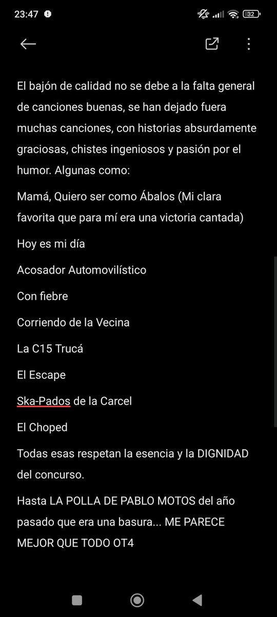 Red_Star105's tweet photo. CRÍTICA A OPERACIÓN TEMAZO 4
aquí te va resumen👇
1 Mala moderación
Canciones repetitivas, poco originales, y se valora más la música que la letra
2 Buena calidad
Quedan Fuera mejores que respetaban la esencia de OT4
3 Que hagan otro OT4 Pero MEJOR porfavor
#OtroOperacionTemazo4 https://t.co/c4SXCaehDw