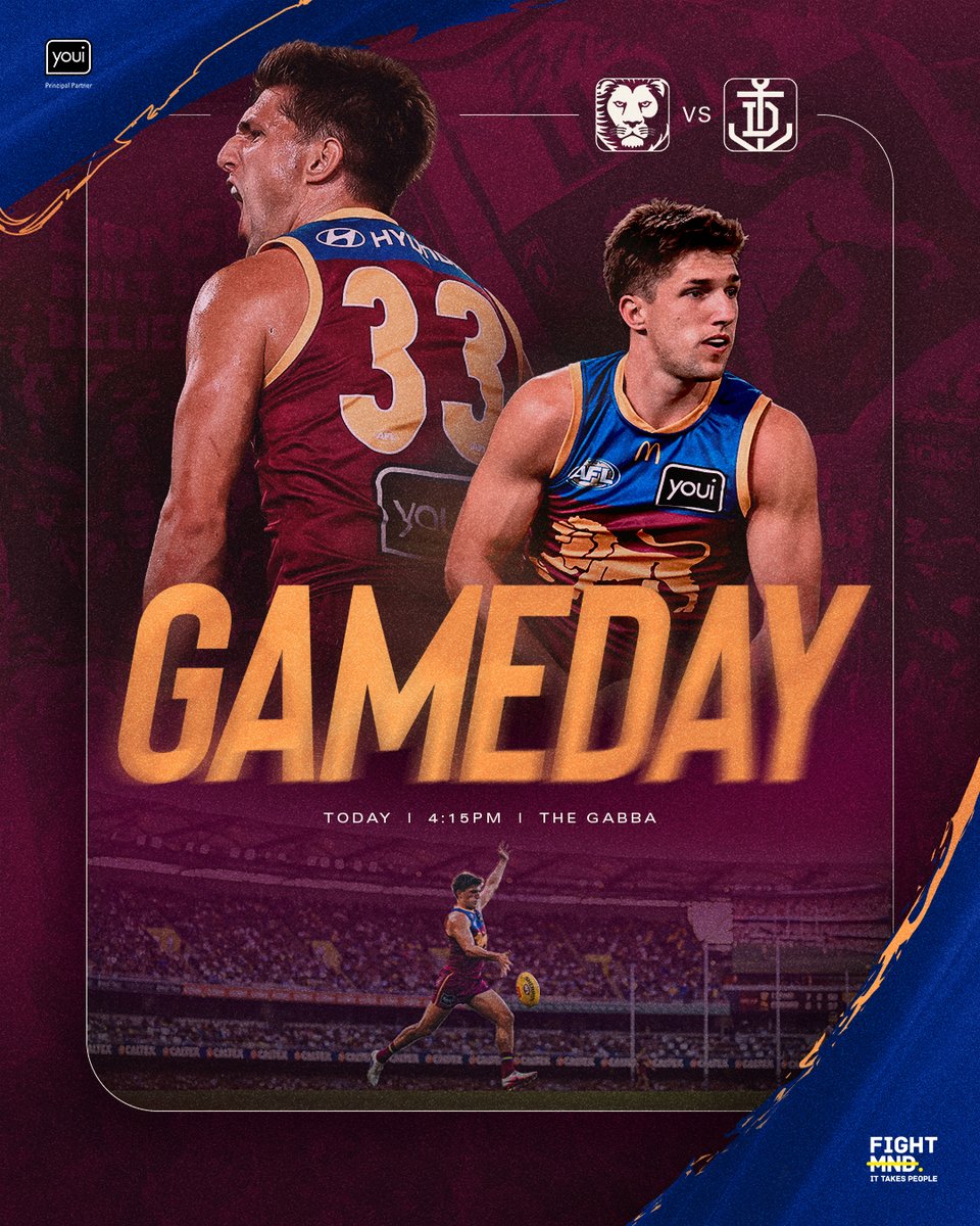 brisbanelions's tweet photo. GAME DAY! See you at the Gabba for Freo at 4:15PM 🦁 https://t.co/xnLCB7HlFL