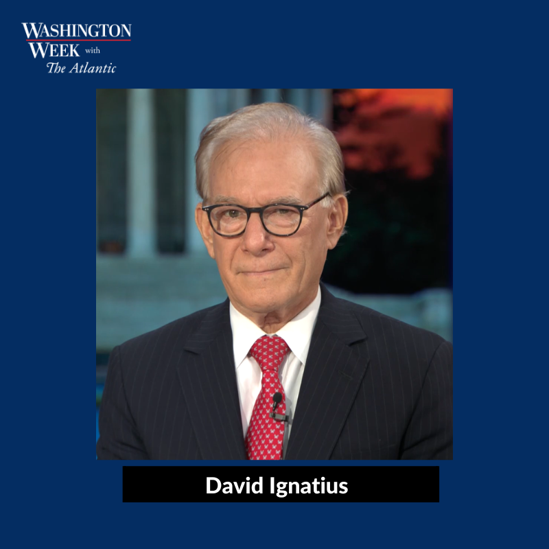 washingtonweek's tweet photo. TONIGHT: Longtime foreign affairs columnist @IgnatiusPost joins moderator @JeffreyGoldberg to discuss the global consequences of America’s unpredictability.

Watch at 8/7c on @PBS https://t.co/6zs5GdAanx