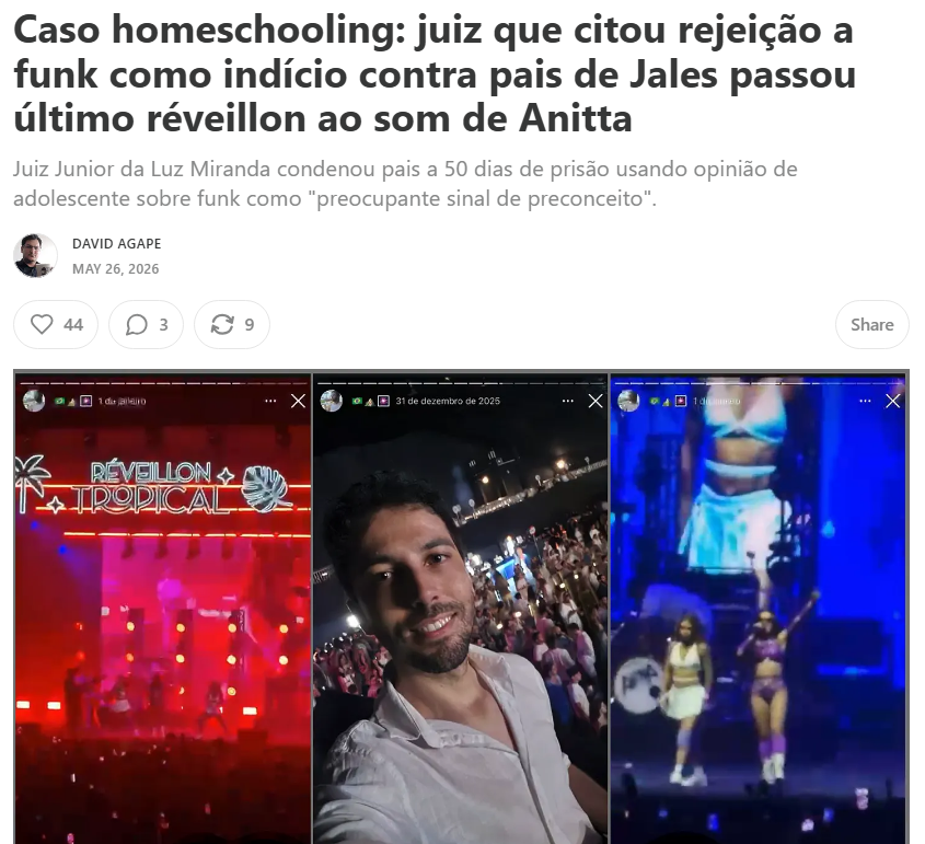 Ideiasradicais's tweet photo. Eu não fico feliz por ganhar dinheiro com isso. Mas eu fico feliz que a Settee existe.

Nessa semana se intensificou a saída de brasileiros e empresas por dois motivos: Abolição da 6x1 e a decisão de prender pais porque suas filhas não gostavam de funk. 

Os dois casos escancaram como o "sistema" Brasil odeia certas pessoas.

O caso da abolição da 6x1 causou um aumento de empresas nos procurando para sair do Brasil.

O destino principal é Paraguai, claro. Muitas delas inclusive procurando a Lei de Maquila. Mas outros são empreendedores que querem encerrar negócio no Brasil e recomeçar em outro país.

Não posso dar números exatos, lógico. Mas nessa semana os interessados que atendemos somam centenas de empregos gerados.

E isso que na Settee ainda não somos conhecidos nacionalmente como um gateway para empresas que querem sair, especialmente para Paraguai. É a galera que já conhecia a gente.

Contando o mercado de emigração de empresas todo, certamente são dezenas de milhares de empregos que estão em jogo. 

Não são empresas que são afetadas diretamente pela abolição da 6x1. São empresas que entenderam o recado:

Você é empresário? O Brasil te odeia.

São geradores de emprego que ficaram semanas, meses, anos, sendo tratados como vilões, canalhas, exploradores. Além de serem taxados, regulados e roubados regularmente.

E a votação pesada para a abolição, o discurso virulento contra quem emprega, e a fé analfabeta de que é possível abaixar horas trabalhadas sem consequências fez muitos decidirem que... é isso aí. Tchau.

Pior ainda foi a decisão do Homeschooling.

O Brasil já tem 80 mil famílias educadoras. E todas foram duramente impactadas com a decisão animalesca, virulenta, ignorante e autoritária de:

Um casal de pais deve tomar 50 dias de cadeia no semi-aberto porque suas filhas, educadas em casa, não gostam de funk e sertanejo.

Elas tem aula de arte sacra. Mas não tem teatro, dança, cinema brasileiro.

E isso tudo, decidiu o juiz, é evidência de que são abandonadas intelectualmente.

Cadeia.

Foi uma explosão de famílias buscando sair. São dezenas já em contato conosco.

E provavelmente isso vai virar centenas.

Eu não gosto do fato de que vamos ganhar dinheiro com isso. Com o fato de que existe uma emigração por causa de, sejamos francos, perseguição religiosa, em pleno 2026.

Eu não gosto do fato de que nosso trabalho existe porque o Brasil é cooptado por organizações criminosas, parasíticas, vagabundas e autoritárias.

Mas eu estou muito feliz pelo fato de que existimos, ao invés de não existir. 

Seremos a saída de dezenas de empresas em 2026. E de centenas de famílias, várias delas homeschoolers, que só querem viver em paz.

Eu não vou conseguir convencer dezenas de milhões de autoritários, ignorantes e estatistas a mudar de ideia. Talvez se eu devotasse minha vida a isso, sim. Mas não vale o risco.

Mas eu posso conseguir salvar milhares das garras desses bandidos. E tirar dessa corja vagabunda os recursos que eles precisam para continuar roubando e tiranizando a vida dos outros.

Eu não gosto que seja assim. Mas é assim.

Então eu vou fazer meu trabalho.