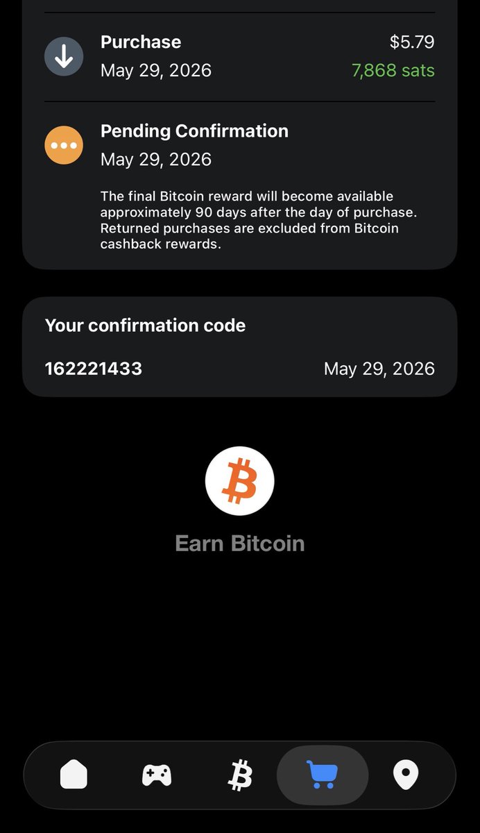 danberezovsky's tweet photo. Earn bitcoin:native as cashback when you shop with @smilesbitcoin, plus earn existing credit card rewards. Double stacking! https://t.co/3YRyEOekRo