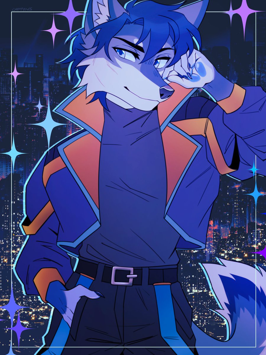 Frostwolfgavin's tweet photo. Gavin out on a Friday night. By the talented @captynz https://t.co/D9FhMBBxco