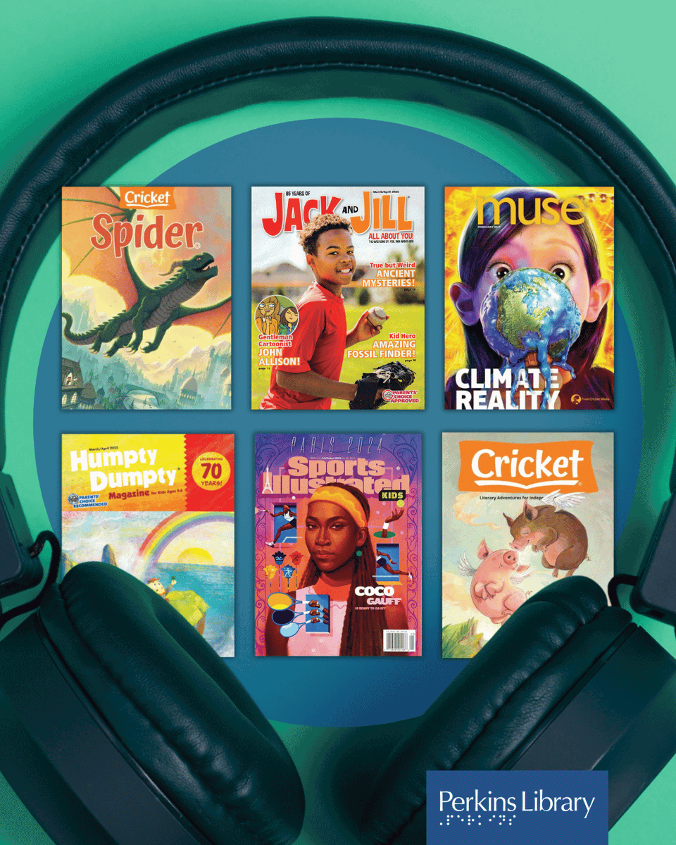 PerkinsLibrary's tweet photo. Did you know that Perkins Library offers a range of audio #Magazines for kids? 🎧 Call the library to learn how to subscribe! https://t.co/vSeRcxuQ3d
