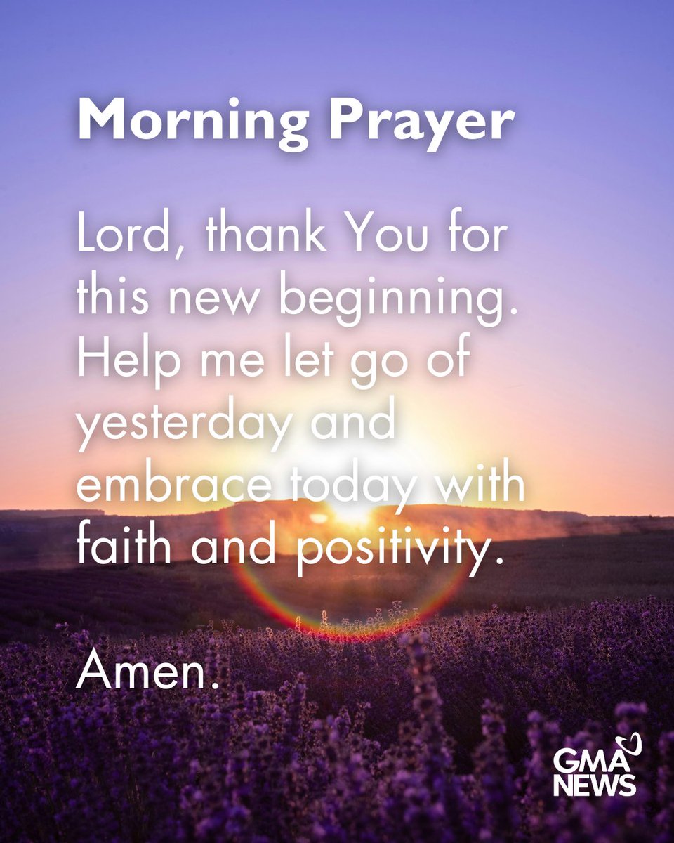 gmanews's tweet photo. Lord, thank You for this new beginning. 🙏🏻 https://t.co/cVb3RddppZ