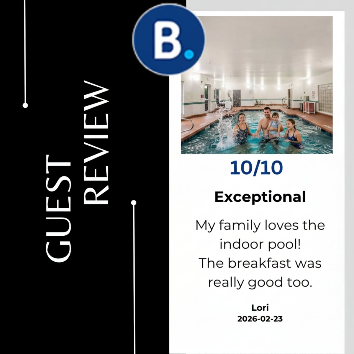 SleepFlagstaff's tweet photo. We love the review, Lori! 💙 Thanks for taking the time to tell others about your experience. We look forward to welcoming you again in the future! https://t.co/F9zw8mt3JN #SleepInnFlagstaff #guestreview https://t.co/XJFZYWc6Bg