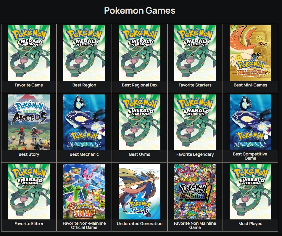 Kaleb_IA's tweet photo. I am thankful for Pokken though, it just did not fit into any of these for me https://t.co/RrS1RD7x1p