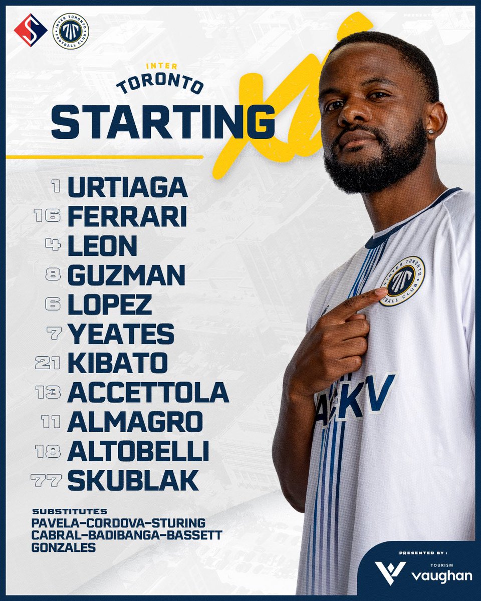 inter__toronto's tweet photo. 🚨YOUR INTER TORONTO XI🚨

Presented By @visitvaughan 

#ITO #TogetherToronto https://t.co/NluVSJeUqX
