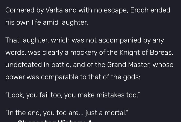 diegonar6's tweet photo. @ZeroLogan_ @teyvattabloid Oh BTW. In this text, the parts in quotation marks are what Eroch says; the rest is part of the narrative (and we don't know who is narrating this). So no, it's not something said by some random person. https://t.co/M9WDr8Jdns