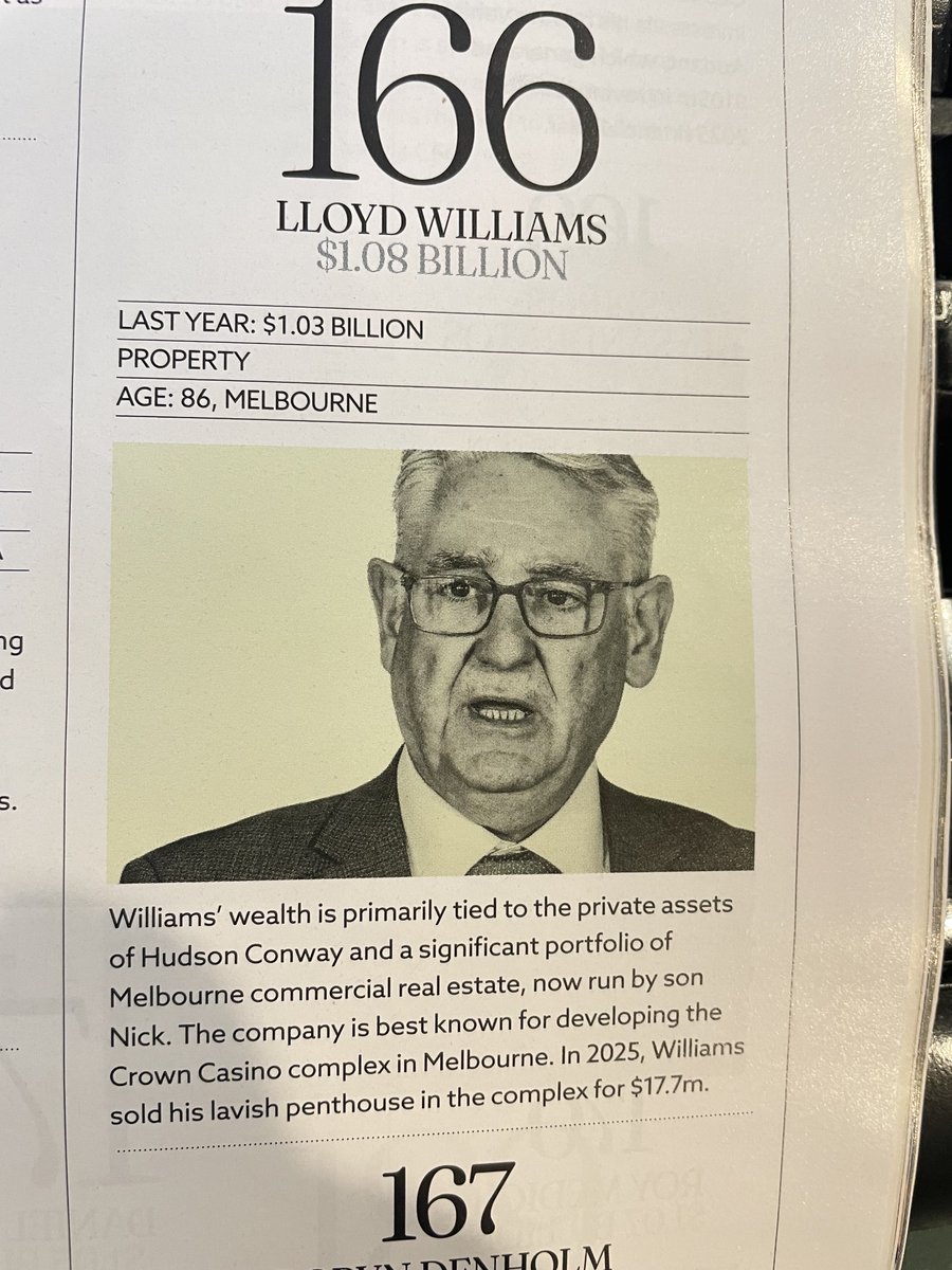 MayneReport's tweet photo. Has Lloyd Williams changed or did The AFR slot the wrong picture into the print version of their Rich List? Who is that? https://t.co/TNq4rrIEUt
