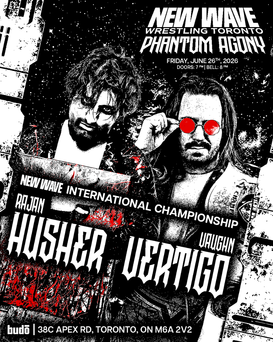 NewWaveToronto's tweet photo. ❗The challenge has been accepted❗

The journeyman of Canadian wrestling, Vaughn Vertigo defends the New Wave International Championship against the "The Artist" Rajan Husher.

 Can the younger Husher overcome the experience of the V Guy?

Tickets ⬇️⬇️⬇️
https://t.co/Flsidfx7qs https://t.co/Q1o8yYPslD