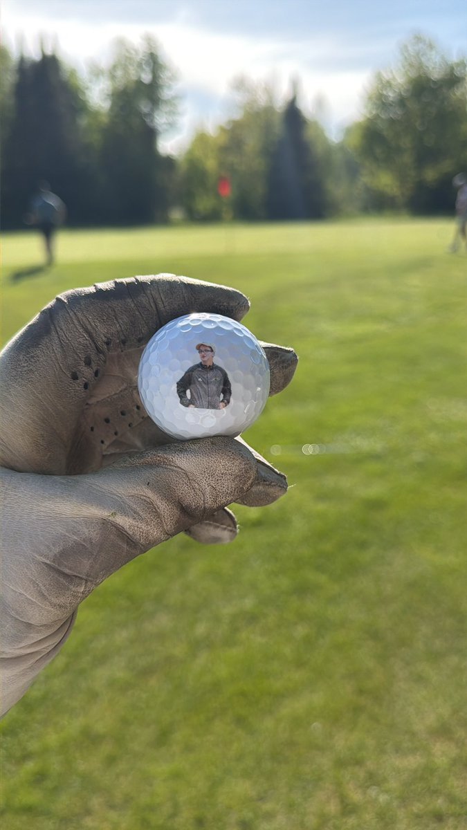 thomasotto07's tweet photo. Mike Poll ball on the links today in honor of @MKE_Baseball https://t.co/MpKHNm3PIx