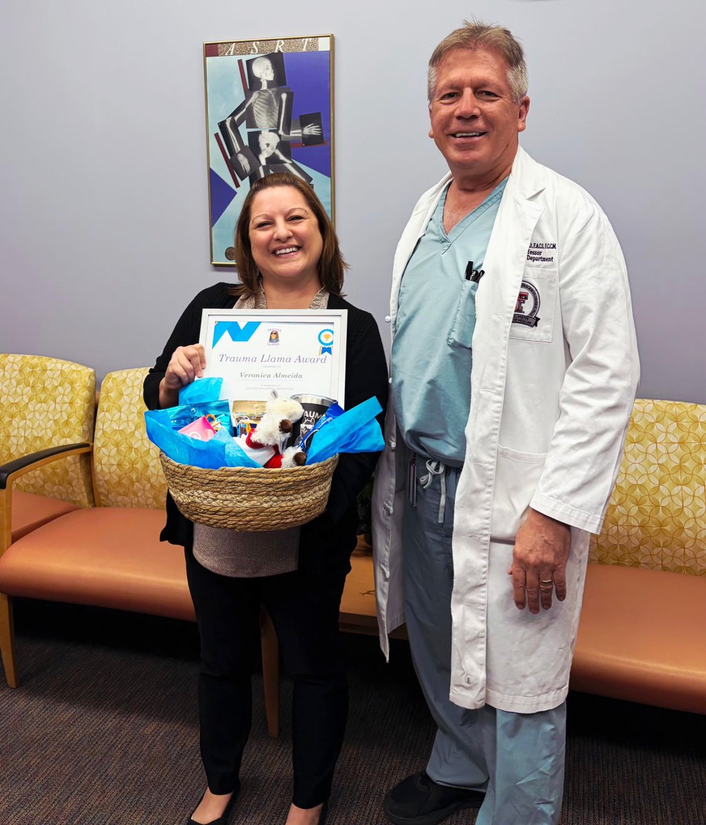 umcelpaso's tweet photo. Calm Under Pressure

Congratulations to Veronica Almeida, Cert. Spec. Credentialing, and Victor Camacho, Shift Lead, Environmental Services, for receiving Trauma Unit Council Trauma Llama Award from UMC.

#UMCElPaso #TraumaLLama https://t.co/Aaw1lEQN0Y