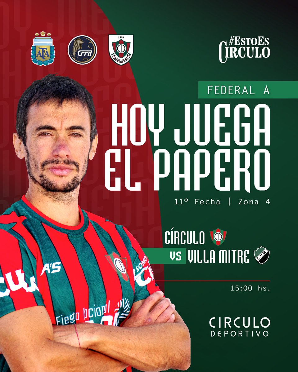 clubCirculo's tweet photo. #FederalA Β‘ππ’π¬ ππ¨πππ ππ π₯π’ππ’!
Nos vemos en π
#EstoEsCirculo β€οΈπ https://t.co/19kAx49Ozb