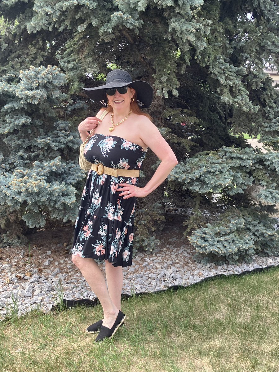 ClothesBNQuite's tweet photo. Maybe there’s a Tokyo rose on my skirt that I’m wearing as a dress. I added a big floppy hat, cute sunnies… #clothesbutnotquite #fypシ #OOTD 

#LTKsummer #LTKdresses #LTKwedding

https://t.co/763EyKxkkX https://t.co/IHAWVFT14c