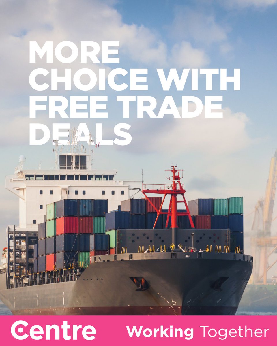 CentreThinkTank's tweet photo. The UK should be a force for free trade, helping to bring down your bills by:
🌍 Signing new free trade deals in Asia and Africa
📦 Growing the Trans-Pacific trade bloc, which we are members of
 🚚 Participating in the EU single market https://t.co/Laxic4oERe