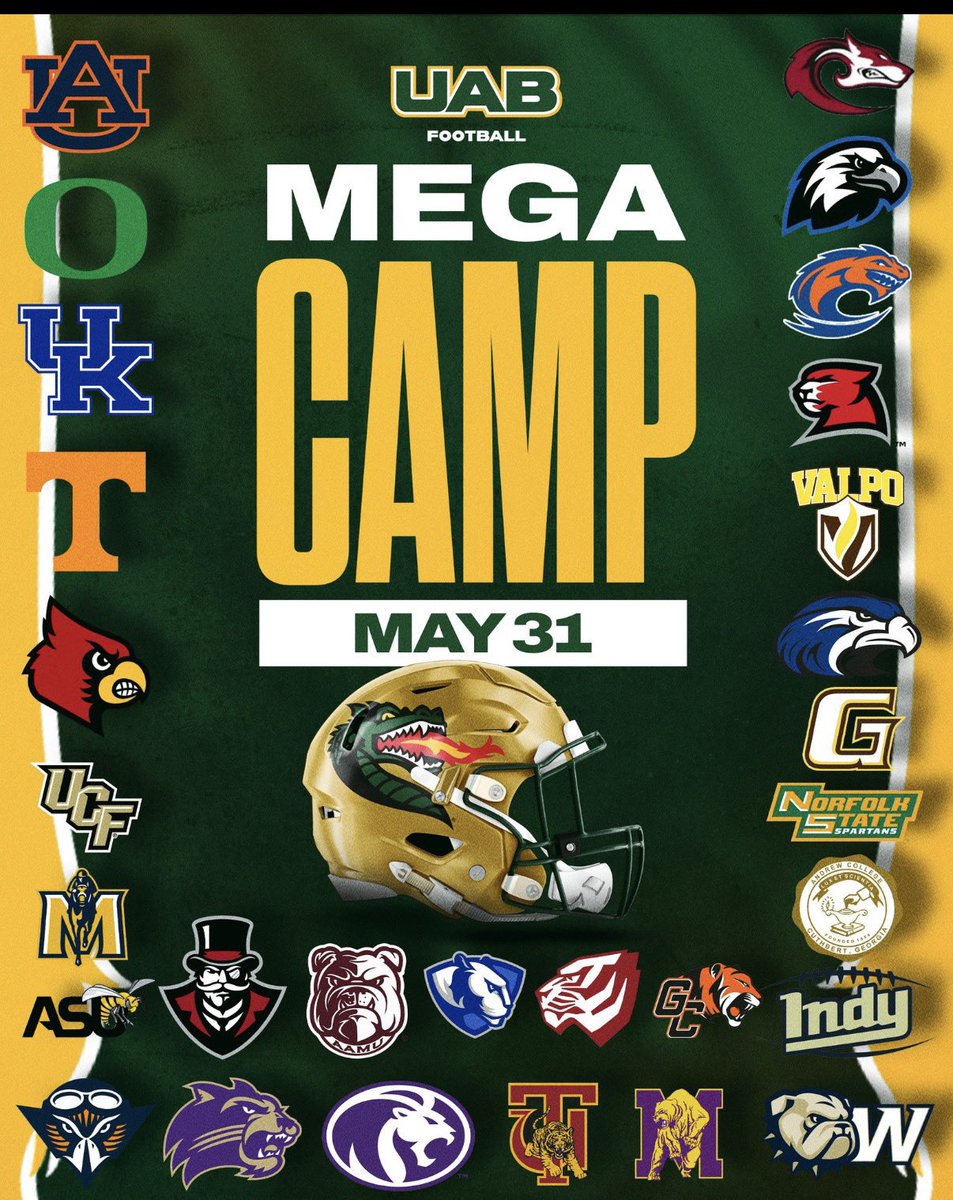 Braxtonm951's tweet photo. I am very grateful to be able to compete Sunday at the UAB mega camp cant wait to meet the coaches
@UAB_FB @UABRecruiting @HallTechSports1 @PrepRedzoneAL @Alabama_Varsity @PrepRedzone https://t.co/d1zOhhxhoT