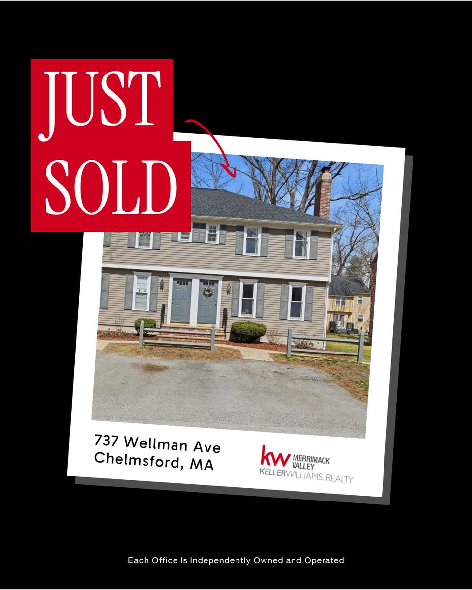 ShalmaiR's tweet photo. 🎉 SOLD! 🏡737 Wellman Ave in Chelmsford officially closed today!

After a few bumps in the road, persistence paid off and we made it to the closing table. Congratulations to my sellers! Thinking about buying or selling? Let's connect. 📩 #JustSold #ChelmsfordMA #ListingAgent https://t.co/Ug0CNMDepv