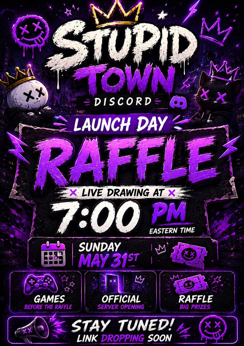 jevvyfresh's tweet photo. Space Finder was never just a twitter community it was the people.

With Twitter Communities being shut down, we’re building a new home: the Stupid Town Discord. Same community. More chaos. Better vibes.

Read the flyers for more info. Link Drops Saturday night….see you there https://t.co/79ma76ahNs