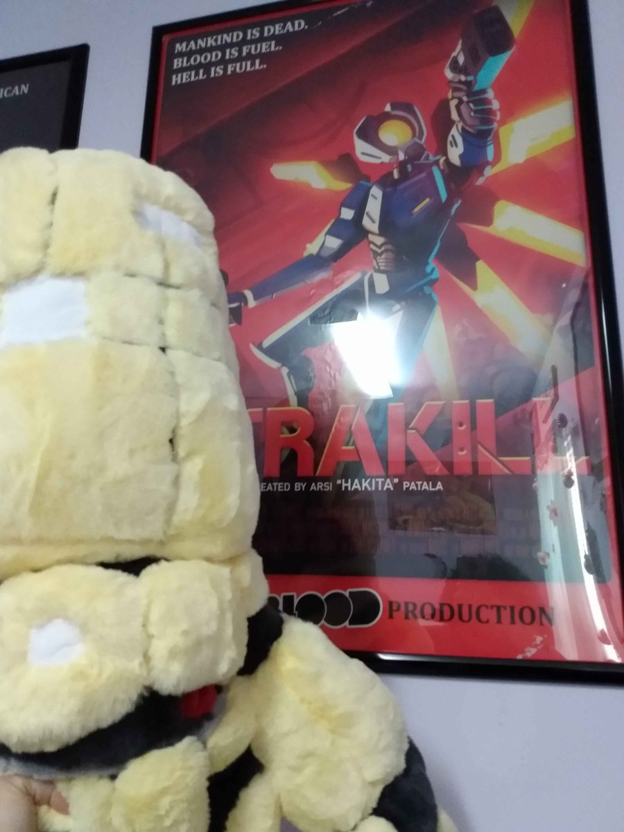 BumblyBeebs's tweet photo. The comfy friends machine is finally done, I'm free. Never making any of these again, I'm tired.
#ultrakill #plush #handmadeplush https://t.co/L1Lomcv3Sw