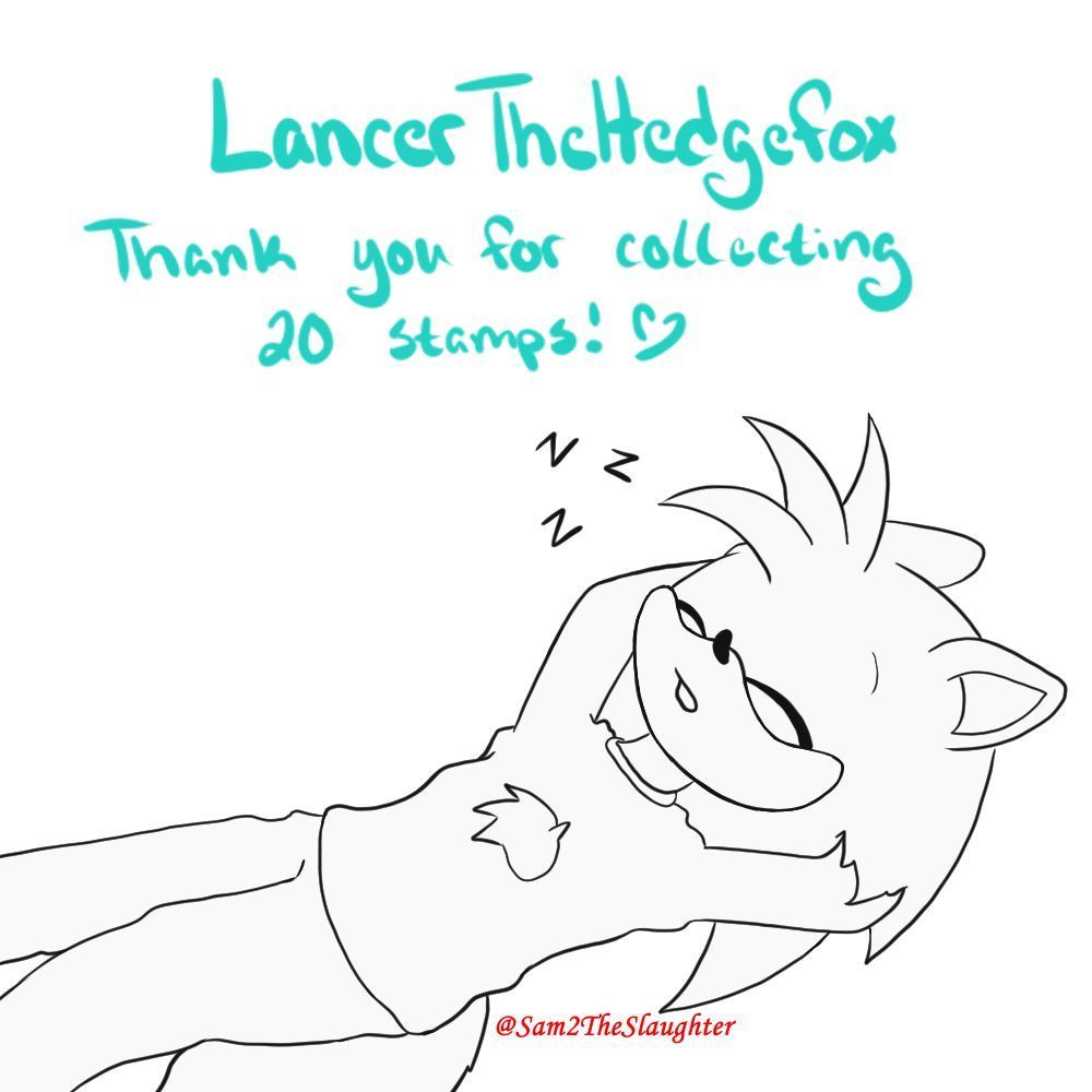 Sam2TheSlaughtr's tweet photo. Thank you LancerTheHedgefox, WolfyMinotaur &amp; IamUchitoru for collecting 20 stamps❤️ https://t.co/ZLqnx6rBbm