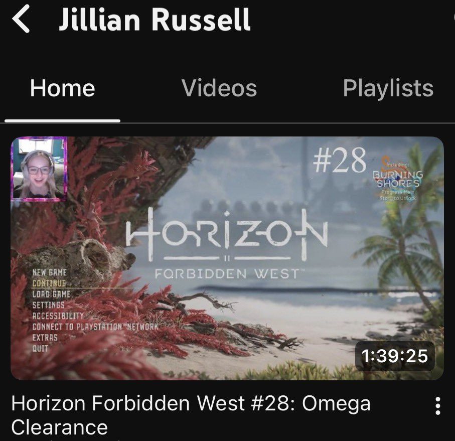 Jr30028Jillian's tweet photo. Part 28 of Horizon Forbidden West is out now! Go check it out! https://t.co/s4R7MHXQNu https://t.co/pnj7RciOvc