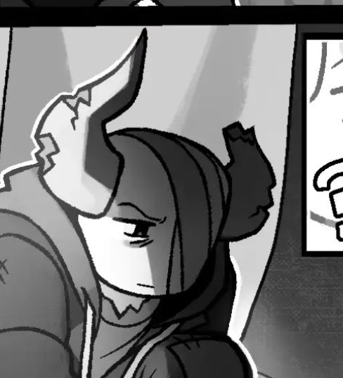 PATIENCE_IS_A__'s tweet photo. // ditf spoilers

Considering dehorning an inphernal kills them and looking at how much horn hes missing. Yeah subspace was trying to kill that poor guy https://t.co/SFBunxwEBJ