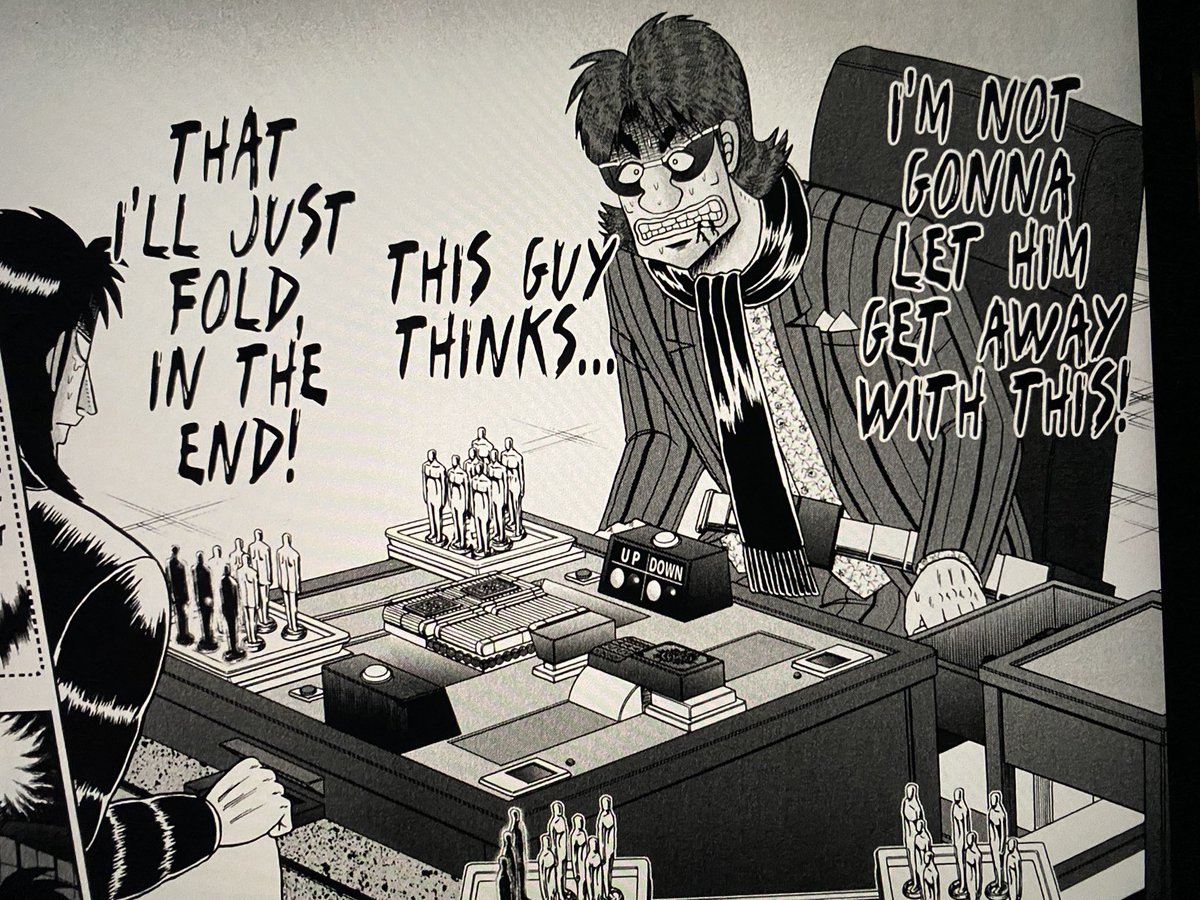 alecrobbins's tweet photo. this guy is such a late-game addition to Kaiji but he rules. i love him so much. the perfect foil. beautifully written honor-bound scumbag. fascinatingly hard to hate. https://t.co/lTsrS7oxem