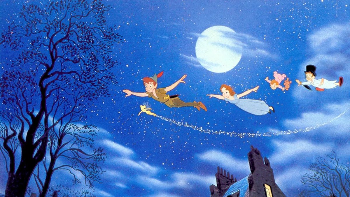 MikeMahle's tweet photo. Just rewatched my favorite animated film. Peter Pan (1953) for me this is Disney at the height of their powers. They cooked in the 50s. The first thing that struck me was how gorgeous the film is. Every frame hand done. Reminds me of an old house or concert hall https://t.co/fHJ5sfRqn9