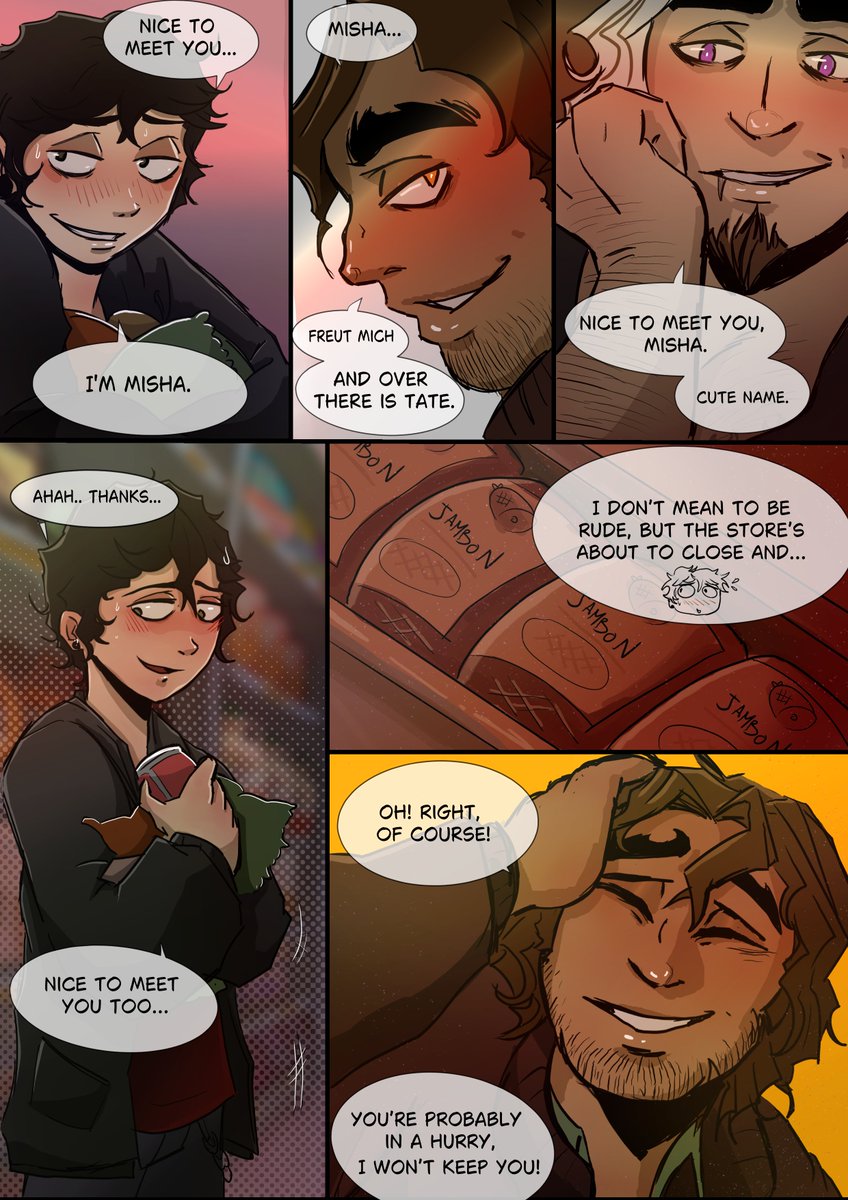 cappuccicream's tweet photo. Here are the next 4 pages!  ˙𐃷˙

(Part 2/6 of Chapter 1)

#Strade #Tatefrost https://t.co/hAKXCECBKk