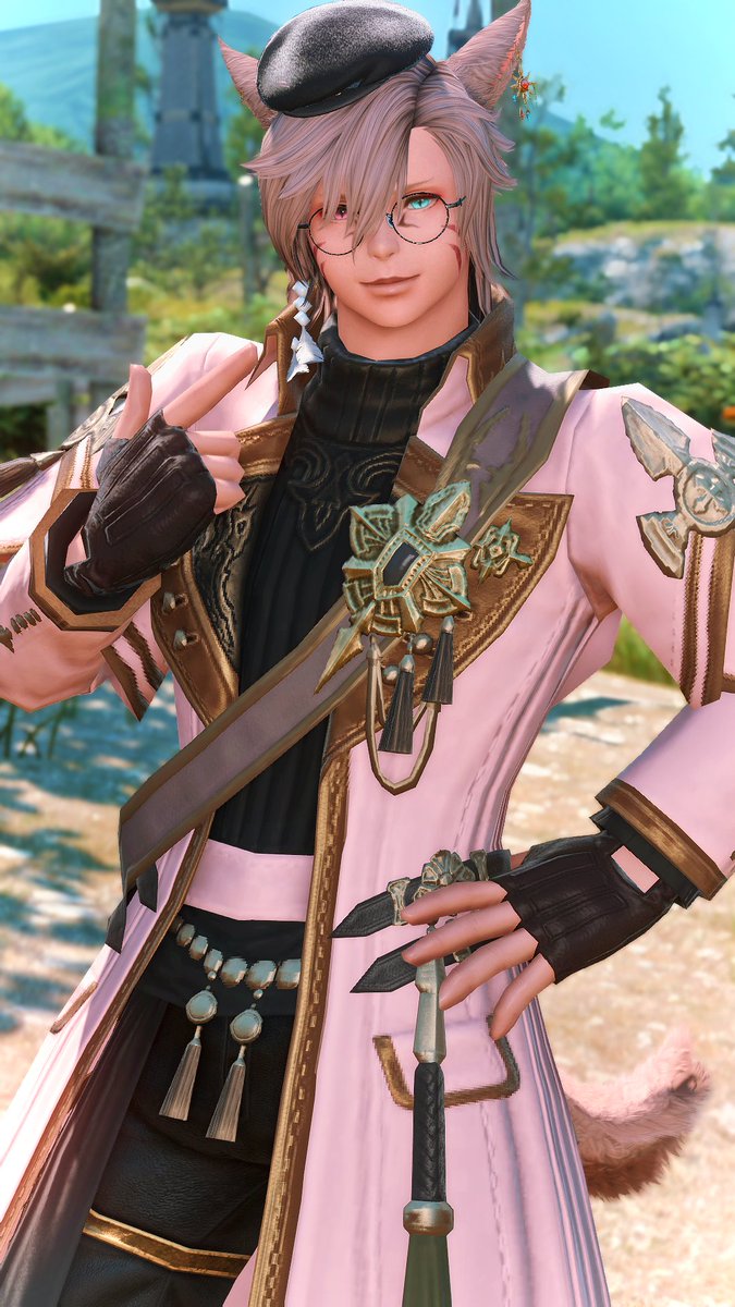 Manawarded's tweet photo. Breaking News: PvP boyfailure earns Field Commander Coat while lacking proper qualifications 🤧

#GPOSERS | #Miqote | #Gpose https://t.co/EsOYzWW0PS