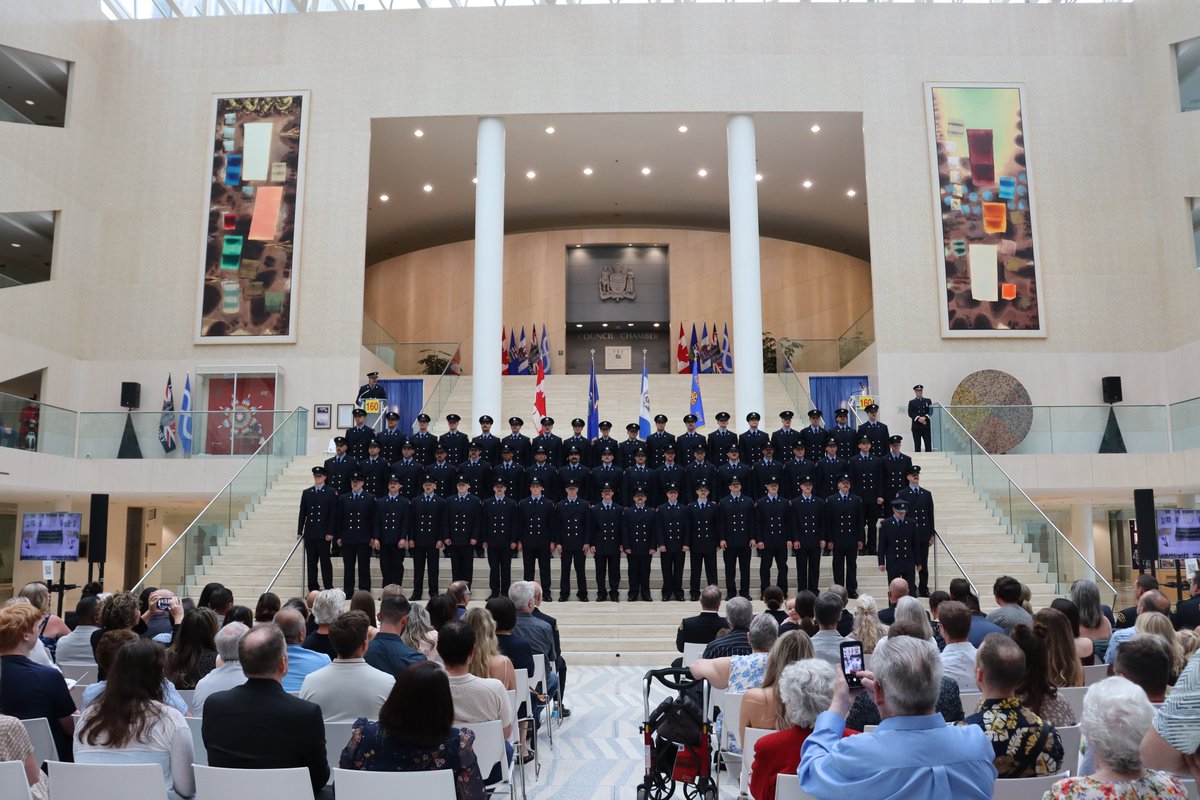 EdmontonFire's tweet photo. Meet your newest fire service professionals, Edmonton!

Today, we proudly welcomed 66 new members into our ranks: 54 firefighters, 8 fire prevention officers, and 4 emergency communications specialists, or dispatchers.

Read more: https://t.co/NFva8zGoGQ https://t.co/G0xbAUCrjV