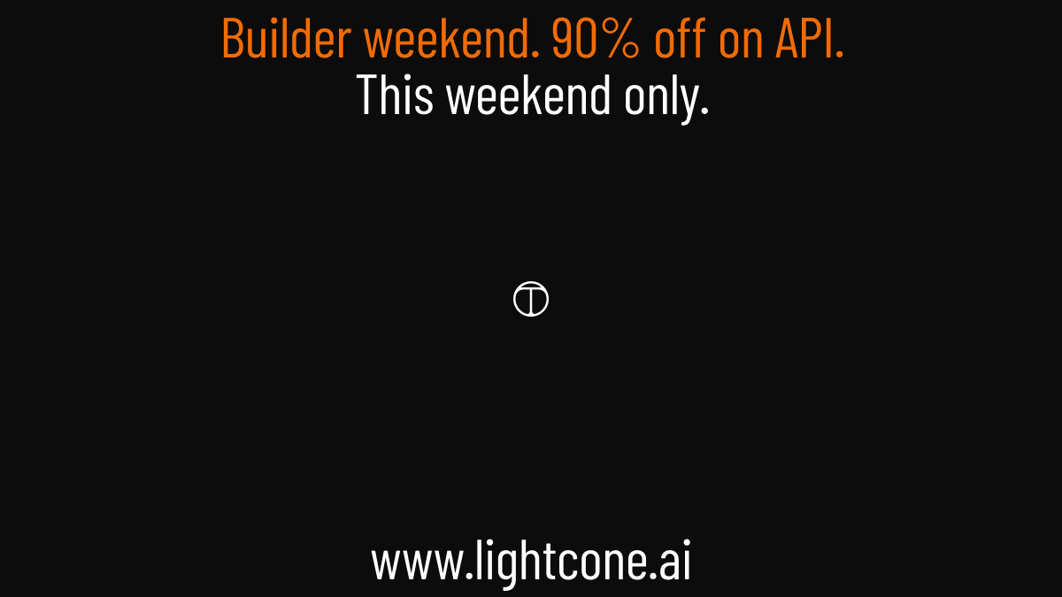 tzafon_company's tweet photo. Builder Weekend starts today at 5PM PT and runs through midnight PT on Sunday.

Northstar CUA Fast, the world's fastest model for computer use agents — 90% off all weekend.