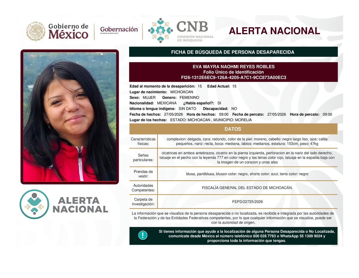 Comisión Nal. de Búsqueda Mx tweet media