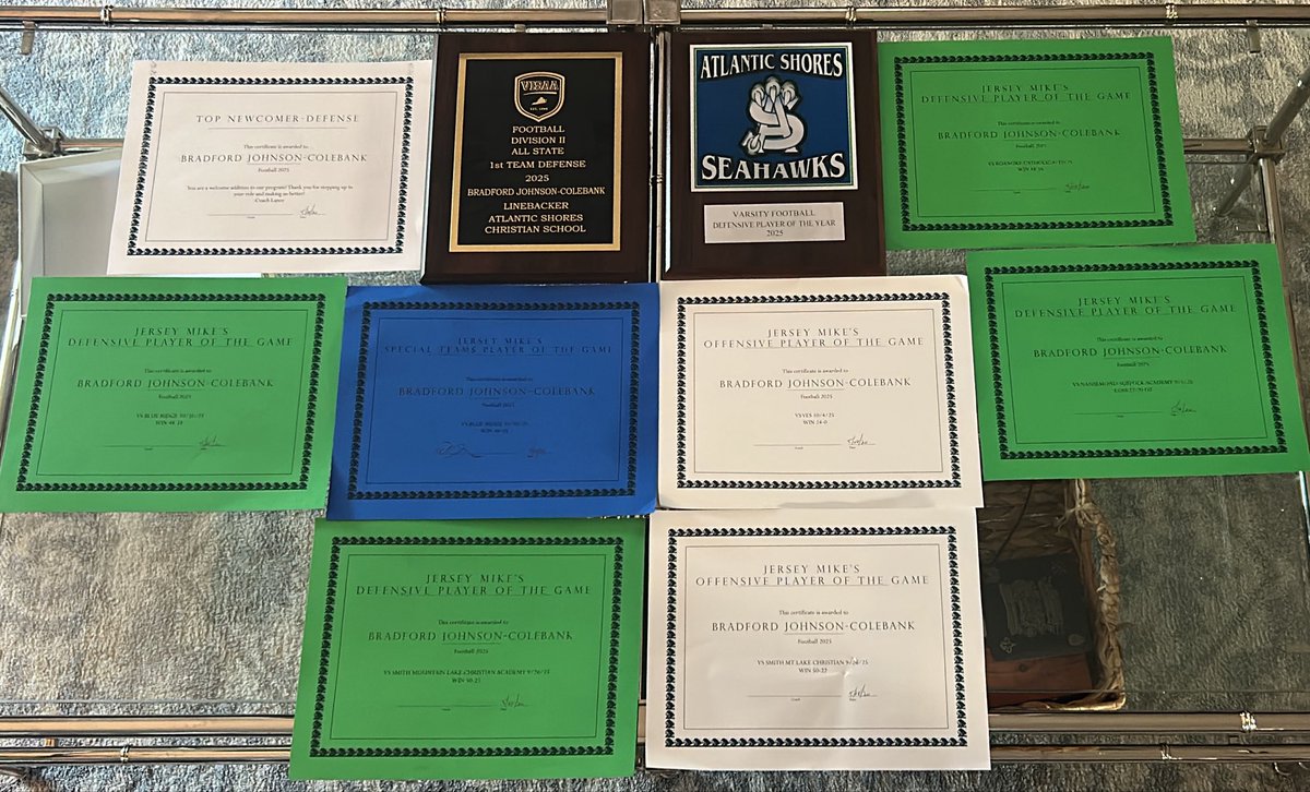 BradColebank3's tweet photo. VISSA DII 1st Team All State 
Defensive Player of the Year
Defensive Player of the Game 8/29
Defensive Player of the Game 9/5
Defensive/Offensive Player of the Game 9/26
Offensive Player of the Game 10/4
Special Teams/Defensive Player of the Game 10/10
@GO_VISAA @CoachWayneLance https://t.co/ysSynviW5s