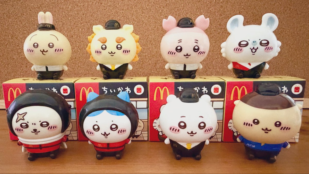 cherienotane's tweet photo. ハッピーセットのちいかわコンプできた🙌 https://t.co/diK5y56N3q