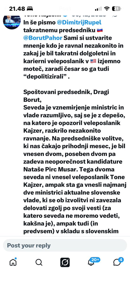 Tone Kajzer (fmr Ambassador) tweet media